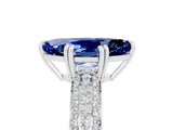 White gold Marquise Cut Cut Diamond Milgrain Marquise Band with Prong Setting_5
