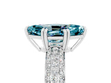 White gold Marquise Cut Cut Diamond Milgrain Marquise Band with Prong Setting_5