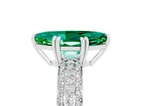 White gold Marquise Cut Cut Diamond Milgrain Marquise Band with Prong Setting_5