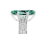 White gold Marquise Cut Cut Diamond Milgrain Marquise Band with Prong Setting_5