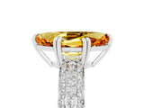 White gold Marquise Cut Cut Diamond Milgrain Marquise Band with Prong Setting_5