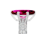White gold Marquise Cut Cut Diamond Milgrain Marquise Band with Prong Setting_5