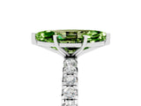 White gold Marquise Cut Cut Diamond Pavé Band with Four-Prong Setting_5