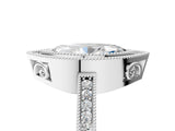 White gold Marquise Cut Cut Halo Pavé Diamond Ring_18