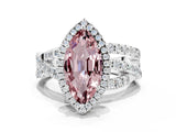 White gold Marquise Cut Cut Halo Split Shank Prong Setting Ring_12