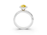 White gold Marquise Cut Cut Halo Split Shank Prong Setting Ring_15