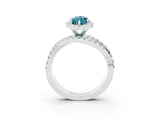 White gold Marquise Cut Cut Halo Split Shank Prong Setting Ring_15