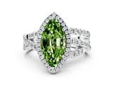 White gold Marquise Cut Cut Halo Split Shank Prong Setting Ring_18
