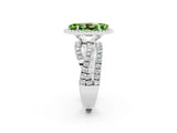 White gold Marquise Cut Cut Halo Split Shank Prong Setting Ring_20