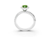 White gold Marquise Cut Cut Halo Split Shank Prong Setting Ring_22