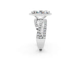 White gold Marquise Cut Cut Halo Split Shank Prong Setting Ring_26