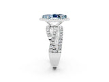 White gold Marquise Cut Cut Halo Split Shank Prong Setting Ring_26