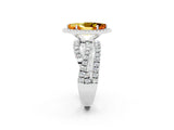 White gold Marquise Cut Cut Halo Split Shank Prong Setting Ring_26