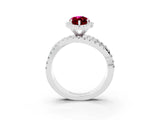 White gold Marquise Cut Cut Halo Split Shank Prong Setting Ring_27