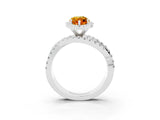 White gold Marquise Cut Cut Halo Split Shank Prong Setting Ring_27