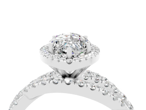 White gold Marquise Cut Cut Halo Split Shank Prong Setting Ring_28