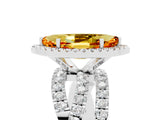 White gold Marquise Cut Cut Halo Split Shank Prong Setting Ring_29