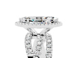 White gold Marquise Cut Cut Halo Split Shank Prong Setting Ring_29