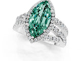 White gold Marquise Cut Cut Halo Split Shank Prong Setting Ring_31