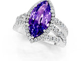 White gold Marquise Cut Cut Halo Split Shank Prong Setting Ring_31