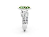 White gold Marquise Cut Cut Halo Split Shank Prong Setting Ring_32