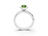 White gold Marquise Cut Cut Halo Split Shank Prong Setting Ring_33