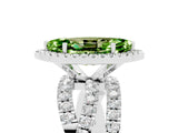 White gold Marquise Cut Cut Halo Split Shank Prong Setting Ring_35