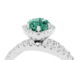 White gold Marquise Cut Cut Halo Split Shank Prong Setting Ring_46