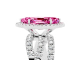 White gold Marquise Cut Cut Halo Split Shank Prong Setting Ring_47