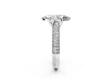 White gold Marquise Cut Cut Pave Split Shank Engagement Ring with Four-Prong Setting_111