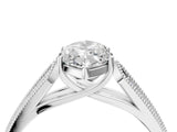 White gold Marquise Cut Cut Pave Split Shank Engagement Ring with Four-Prong Setting_113