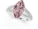 White gold Marquise Cut Cut Split Shank Pave Diamond Engagement Ring with Four-Prong Setting_1