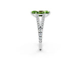 White gold Marquise Cut Cut Split Shank Pave Diamond Engagement Ring with Four-Prong Setting_2