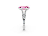 White gold Marquise Cut Cut Split Shank Pave Diamond Engagement Ring with Four-Prong Setting_2