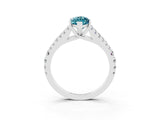 White gold Marquise Cut Cut Split Shank Pave Diamond Engagement Ring with Four-Prong Setting_3