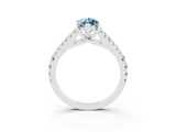 White gold Marquise Cut Cut Split Shank Pave Diamond Engagement Ring with Four-Prong Setting_3