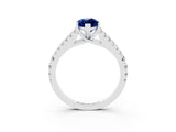 White gold Marquise Cut Cut Split Shank Pave Diamond Engagement Ring with Four-Prong Setting_3