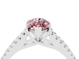 White gold Marquise Cut Cut Split Shank Pave Diamond Engagement Ring with Four-Prong Setting_4