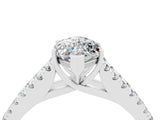 White gold Marquise Cut Cut Split Shank Pave Diamond Engagement Ring with Four-Prong Setting_4