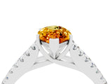 White gold Marquise Cut Cut Split Shank Pave Diamond Engagement Ring with Four-Prong Setting_4