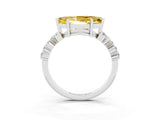 White gold Marquise Cut Diamond Cluster Pavé Band with Four-Prong Setting_3
