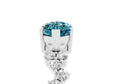 White gold Marquise Cut Diamond Cluster Pavé Band with Four-Prong Setting_5