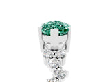 White gold Marquise Cut Diamond Cluster Pavé Band with Four-Prong Setting_5