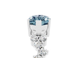 White gold Marquise Cut Diamond Cluster Pavé Band with Four-Prong Setting_5