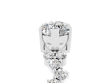 White gold Marquise Cut Diamond Cluster Pavé Band with Four-Prong Setting_5