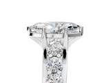 White gold Marquise Cut Diamond Engagement Ring with Pavé Band and Four-Prong Setting_46