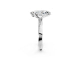 White gold Marquise Cut Diamond Engagement Ring with Side Stone Accents and Four-Prong Setting_110