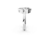 White gold Marquise Cut Diamond Halo Engagement Ring with Split Shank and Four-Prong Setting_113