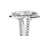 White gold Marquise Cut Diamond Halo Split Shank Engagement Ring_45