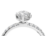 White gold Marquise Cut Diamond Pavé Band with Four-Prong Setting_79